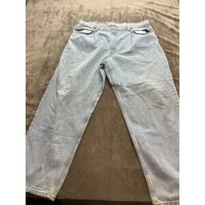 Vintage Levi's 580 Baggy Fit Men’s Jean Size 42x30 Made In USA Orange‎ Tab